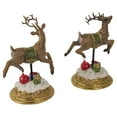 thumbnail image 4 of Northlight Glittered Reindeer Christmas Stocking Holders - 9.5" - Set of 2, 4 of 4