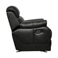 thumbnail image 3 of OakvillePark Holverson Faux Leather Upholstered Glider Reclining Chair, Black, 3 of 8