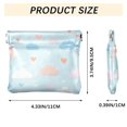 thumbnail image 3 of PU Leather Coin Purse Wallet Compact Water-Resistant Card Cases Money Organizers Cute Clouds and Hearts Pattern, 3 of 7