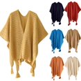 thumbnail image 3 of WREESH Oversized Women's Shawl Wraps, Open Front Shawl Wraps Cape Casual Cardigan Scarf for Fall Winter Black, 3 of 3
