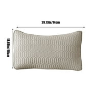 Latex Cooling Pillow, Queen Size, Adjustable Cross Cut Memory Foam Pillow, Cool Pillow for Side, Back, Stomach Sleepers, Bed Pillows for Sleeping, Luxury Gel Pillows
