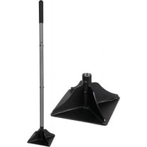 Steel Tamper 48 inch Steel Handle 10"x10" Garden Tamper with Rubber Grip for Laborsaving All-Steel Tamper Heavy Duty Ideal Tool for Leveling Ground Installing pavers and Repairing Blacktop