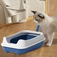 thumbnail image 6 of Bvdfgk Cat Litter Boxes for Indoor Cats, Kitten Litter Boxes, High Sided with Spray and Blue, 6 of 9