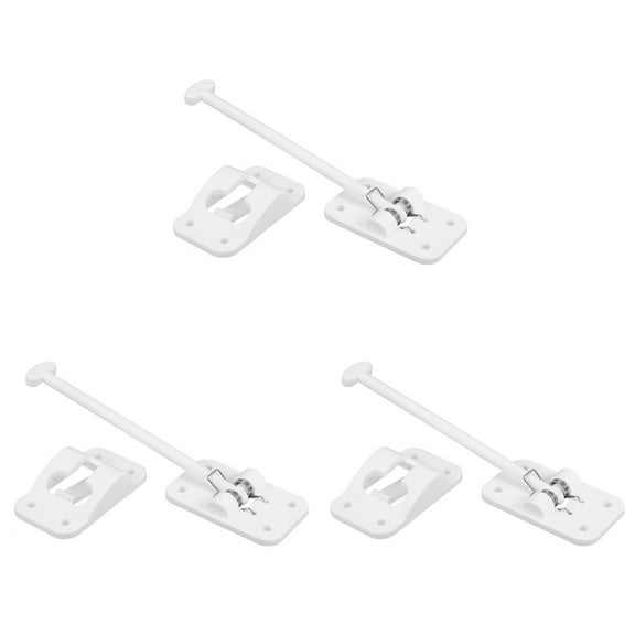 Door Windproof Buckle Locks for Camper Rv Screen Latch Hardware White