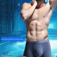 thumbnail image 3 of Energy Field Therapy Men's Underwear, Magnetic Therapy Energetic Men's Ice Silk Boxer Briefs, 3 of 3