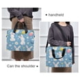 thumbnail image 6 of FORMRS 16" Laptop Bag Carrying Sleeve Case with Handle Travel Shoulder Briefcase, Cartoon Easter Bunnies, 6 of 8