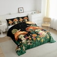 thumbnail image 3 of Castle Fairy Snail Mushroom Boy Girl Full Size Comforter Sets 3-Piece,Chic Floral Flowers Bedding Comforter Set,Botanical Plants Lightweight Bedding Sets,Ultra Soft Home Decor,Reversible, 3 of 8