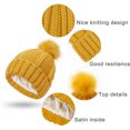 thumbnail image 4 of Miyuadkai Caps Knitted Hat For Women Cap With Knit Winter Womens Warm Hats Pom Baseball Caps Accessory Yellow, 4 of 7