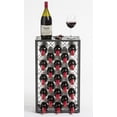 thumbnail image 4 of Mango Steam 23 Bottle Gray Wine Rack with Glass Top Shelf, Free Standing for Home, Kitchen and Bar, 4 of 9