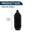 thumbnail image 4 of Unique Bargains 2 Pcs Universal Rubber Rack And Pinion Steering Boot Pinion Boot Gaiter Kit Black, 4 of 6