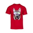 thumbnail image 1 of Men's DJ Cat Short-Sleeve T-Shirt - Red - 3X-Large, 1 of 1