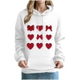 thumbnail image 5 of Inverlee Valentine's Day Sweatshirts for Women Sweet Love Heart Graphic Sweatshirts Soft Pullover Sweater Tops Crewneck Tunic Long Sleeve Shirts for Women, 5 of 5