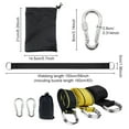 thumbnail image 2 of ZLight Kit de Balançoire d'Arbre 350KG Sangles Sac de Rangement Réglable Mousquetons Jardin Extérieur Hamac Sangle Accessoires Noir, 2 of 6