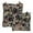 Black & Pattern, variant on Topchances 16.9" x 16.9" Dark Gray Rocking Chair Cushion, (2 Count)