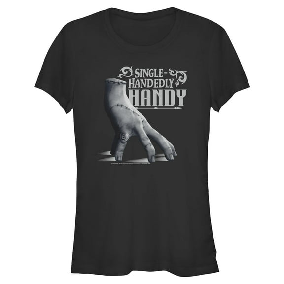 Juniors Wednesday Thing Single-Handedly Handy T Shirt