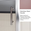 thumbnail image 6 of Hommoo 48"W x 72"H Single Sliding Shower Door, 1/5" Thick Clear Tempered Glass Shower Door with Stainless Steel Handle, Chrome, 6 of 7