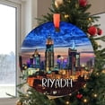 thumbnail image 2 of Custom Riyadh Saudi Arabia Ornament |Faux |Unique Souvenir |Vacation Travel Gift | Holiday Christmas Decor, Holiday Keepsake, Xmas Tree Hanging Decoration, Seasonal Gift Idea, Coll, 2 of 5