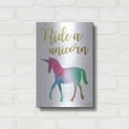 thumbnail image 3 of Luxe Metal Art 'Ride a Unicorn' by Susan Ball, Metal Wall Art, 12"x16", 3 of 9