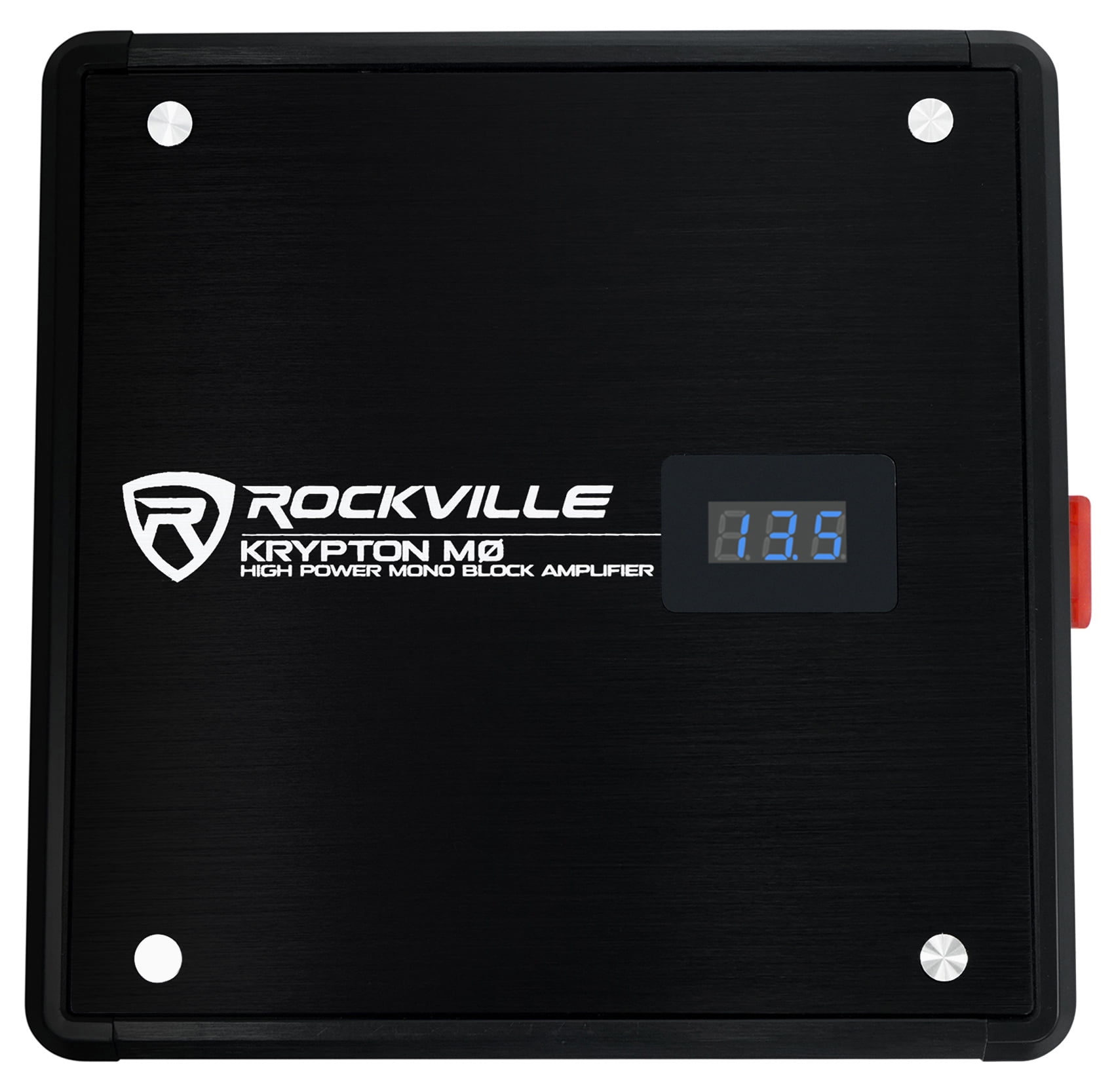 Rockville KRYPTON-M0 1400w Peak/350w RMS Mono 1 Ohm Car Amplifier Amp+Remote