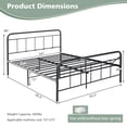 thumbnail image 3 of Giantex Metal Bed Frame, Platform Bed Frame Mattress Foundation w/Headboard & Footboard, No Box Spring Needed, Full Size, 3 of 6