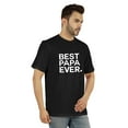 thumbnail image 2 of Inkmeso T-Shirt à Col Rond pour Hommes avec Imprimé Graphique Best Papa Ever.€ T-Shirt pour la Fête des Pères, 2 of 7
