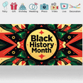 thumbnail image 7 of Black History Month Colorful Celebration Banner African Heritage Event Backdrop Vibrant Background Culture Decorations Festival Party Display, 7 of 7