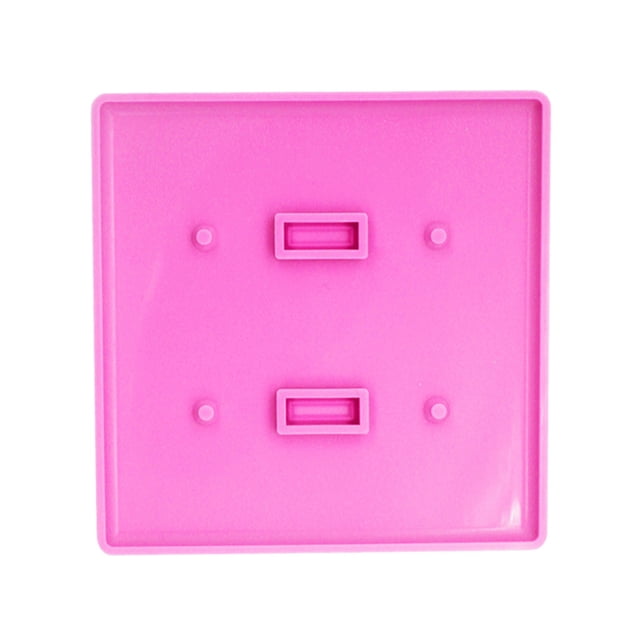 Fiudx Moldes de Resina Diy, Adorno Creativo para Panel de Enchufe, Material Flexible para Diseños Personalizados, Cuentas Decorativas, Purpurina, Pintura, Decoración de Interiores, Regalos Únicos, Pr