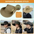thumbnail image 5 of XXL Oversize &Wide Brim Sun Hats for Men UPF 50+ & Waterproof Fishing-Hat Boonie Bucket for Hiking Safari Beach Garden, 5 of 5