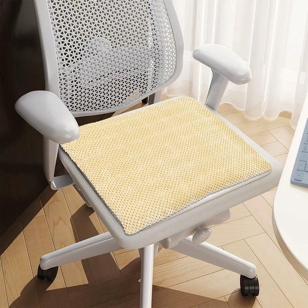 Cojín de pana para silla de comedor | Cojín cuadrado antideslizante de 39 cm | Desmontable y lavable a máquina | Cojín para silla de hogar, cocina, oficina, restaurante