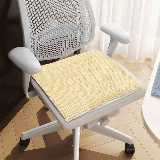 Cojín de pana para silla de comedor | Cojín cuadrado antideslizante de 39 cm | Desmontable y lavable a máquina | Cojín para silla de hogar, cocina, oficina, restaurante
