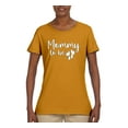 thumbnail image 2 of Wild Bobby, Mommy to Be Pregnancy Reveal Gift Parents to Be, Pop Culture, Women Graphic Tee, Gold, Large, 2 of 3