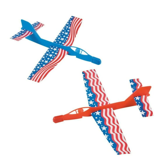 Cardboard Patriotic Flying Jets - Party Favors - 144 Pieces