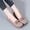 thumbnail image 6 of Women's Casual Loafers Slip On Leather Shoes Lightweight Casual Walking Shoes Female Moccasins Classic Penny Loafer Flats Boat Shoes, 6 of 9
