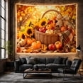 thumbnail image 6 of Still Life Bountiful with Harvest Realistic Harvest Toned Woven, Mystical Fantasy for Space Lovers, Galaxy Room Decor, Halloween Gift, Tapestry Wall Hanging for Bedroom and Dorm, 6 of 7