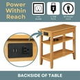thumbnail image 5 of Convenience Concepts American Heritage End Table/Charging Station, Natural, 5 of 7