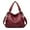 7607-Wine Red, variant on SENDEFN Women's Canvas Shoulder Bags Retro Casual Handbags Work Bag Tote Purses