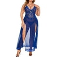 DAPRZIY Women Plus Size Lingerie Long Lace Nighty Sexy Mesh Nightdress daprziy-women-plus-size-lingerie-long-lace-nighty-sexy-mesh-nightdress