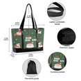 thumbnail image 2 of FORMRS Canvas Laptop Tote Bag for Women with 15.6" Computer Compartments Shoulder Handbag, Christmas Santa, 2 of 7