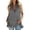 Gray, variant on Women's V Neck Ruffle Tunic Tank Top Loose Fit Sleeveless Blouse Casual Summer Top Long Tanks for Daily Vacation Beach Wear