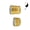 Bright gold 23mm, variant on Aluminum Alloy Bed Frame Risers Adjustable Height Replacement With Anti Slip Base For Furniture Support