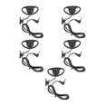 thumbnail image 1 of Lot de 5 écouteurs jack 3,5 mm en forme de D pour talkie-walkie et radio bidirectionnelle, 1 of 4