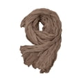 thumbnail image 2 of Hkoxplj Soft Cotton Blend Crinkle Scarf Lightweight Fashion Shawl Wrap for Women Men Summer Travel Head Scarf Versatile Breathable Solid Color Scarf Perfect for Outdoor and Daily Wear, 2 of 7
