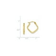 thumbnail image 3 of 14K Diamond Cut Squared Hoop Earrings, 3 of 3
