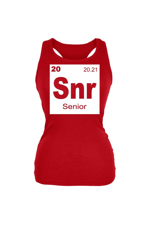 Senior Periodic Table 2021 Graduation Juniors Soft Tank Top