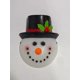 thumbnail image 1 of Pantalla decorativa de exterior con diseño de muñeco de nieve para porche, garaje, puertas laterales y otras decoraciones navideñas., 1 of 3