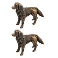 thumbnail image 3 of 2pcs Brass Shepherd Dog Adornment Antique Mini Shepherd Dog Home Office Decor, 3 of 3