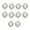 Clear, variant on jifeng 10pc Oval Crystal Rhinestone Button Flatback Wedding Embellishment Sewing Crafts Clear