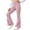 Pink, variant on fatyb Flared Pants for Girls High Waist Cute Ruffle Bell Bottoms Kids Girls Soft Flowy Casual Trousers