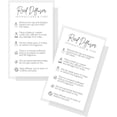 thumbnail image 1 of Reed Diffuser Instruction Cards | 50 Pack | 2x3.5” in Business Card | Diffuser Supplies | White and Black Design, 1 of 8