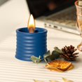 thumbnail image 5 of Cement Meteorite Candle Cup Flameless Crystal Container Romantic Long-lasting Candle Support Ornament, 5 of 5